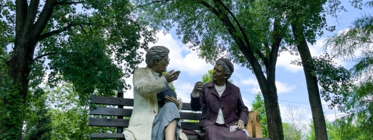 Crossing Paths by Seward Johnson