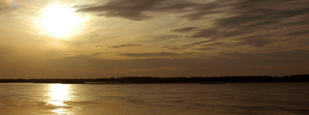 Der Mississippi River nahe Tunica