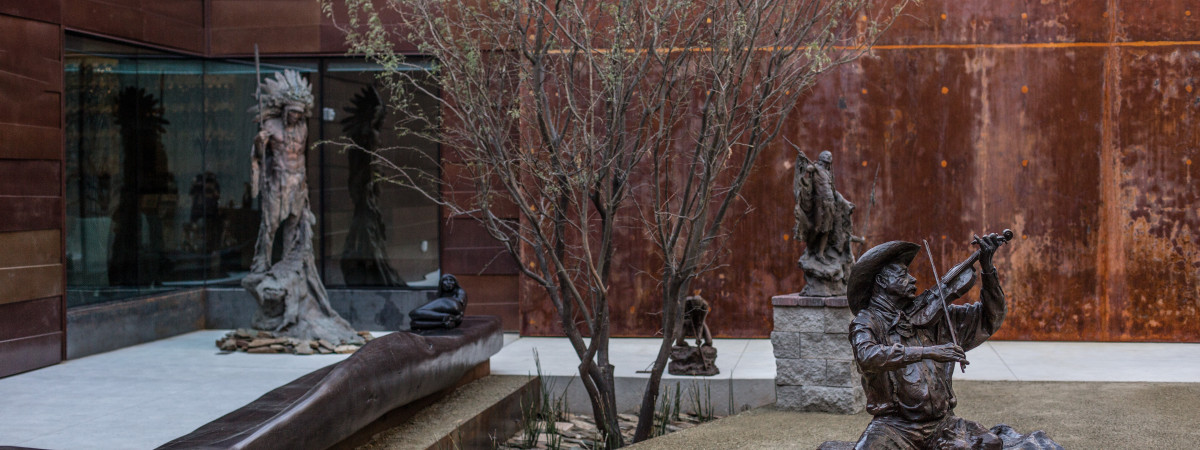 The sculpture courtyard at Western Spirit: Scottsdale's Museum of the West.