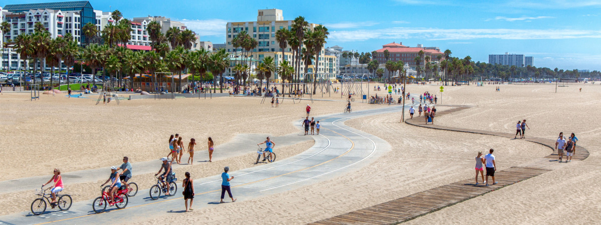 Radweg am Strand, Santa Monica