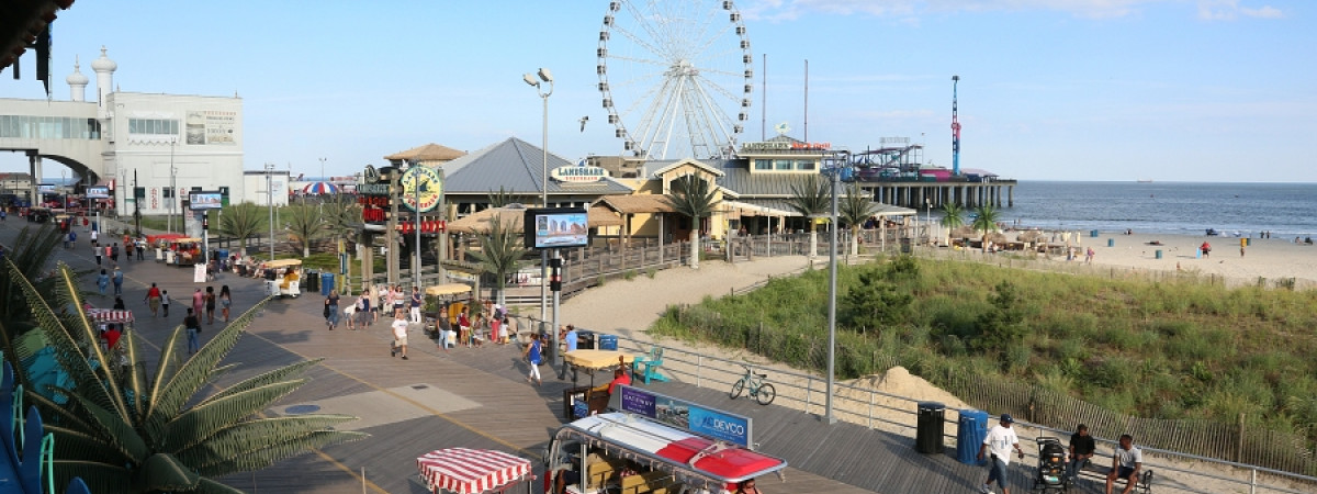 Sicht vom Boardwalk aus.