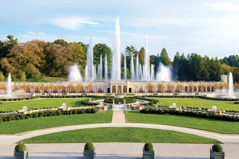 Main Fountain in den Longwood Gardens in Kennett Square  | Main Fountain in den Longwood Gardens in Kennett Square |   – provided by The Countryside of Philadelphia