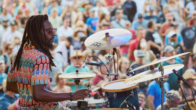 Drummer at the Waterfront Blues Festival  – NASHCO Photo
