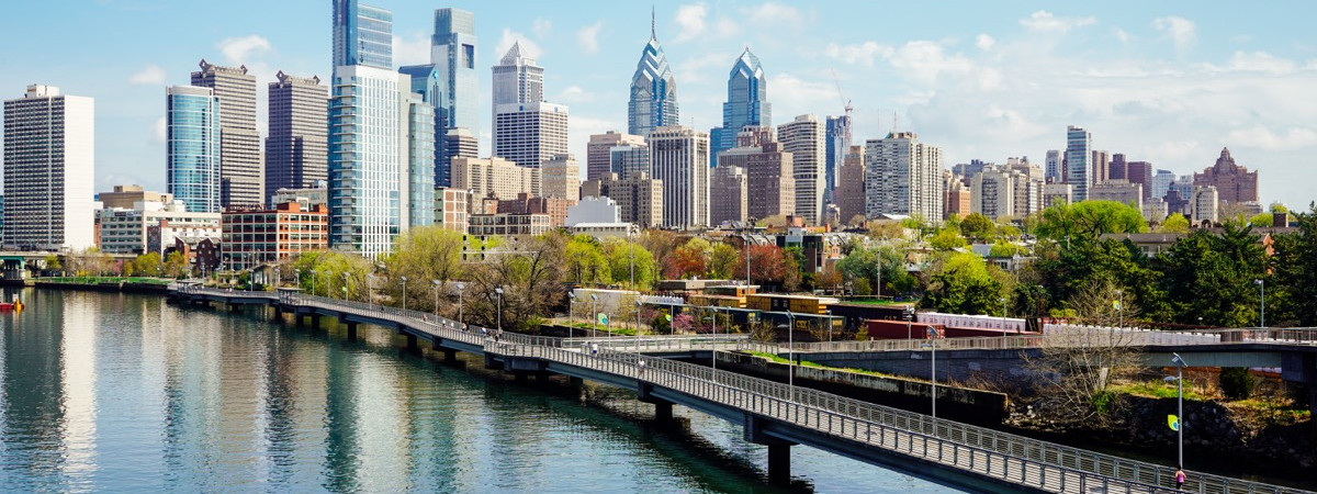 Die Skyline von Philadelphia