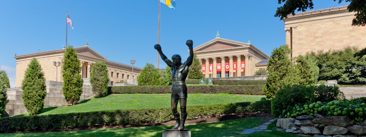 Rocky Statue vor dem Philadelphia Museum of Art