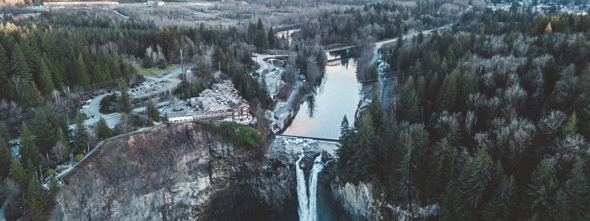 Die Snoqualmie Falls nahe Seattle.