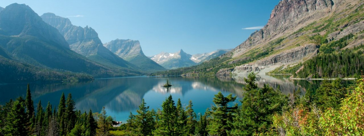 St. Mary Lake at Glacier National Park Montana