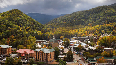 Blick auf Gatlinburg von der Space Needle  – provided by Tennessee Tourism