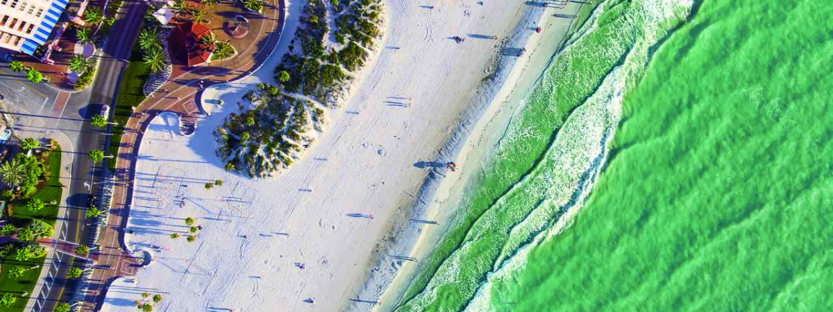 Clearwater Beach von oben