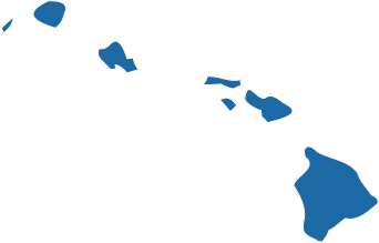 Hawaii auf der Karte