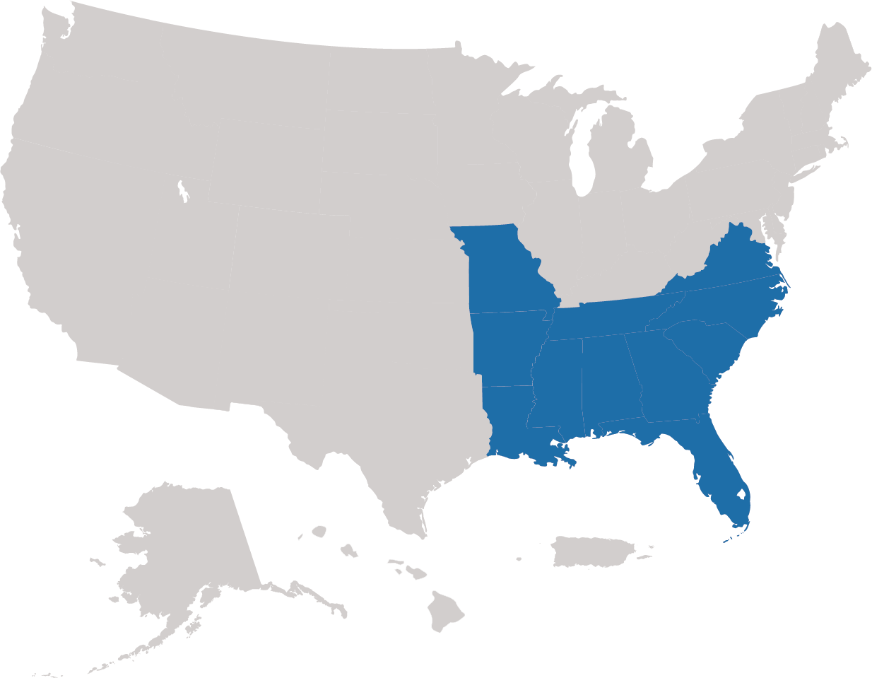 Karte: Südosten